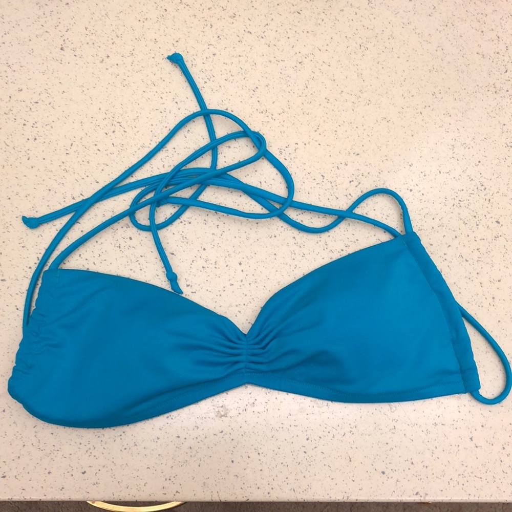 VS size XS teal bandeau bathing suit top